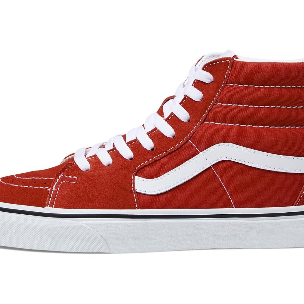 VANS Kids Hightop Sk8-Hi Red Sneakers Size 13.5 - Picture 10 of 15